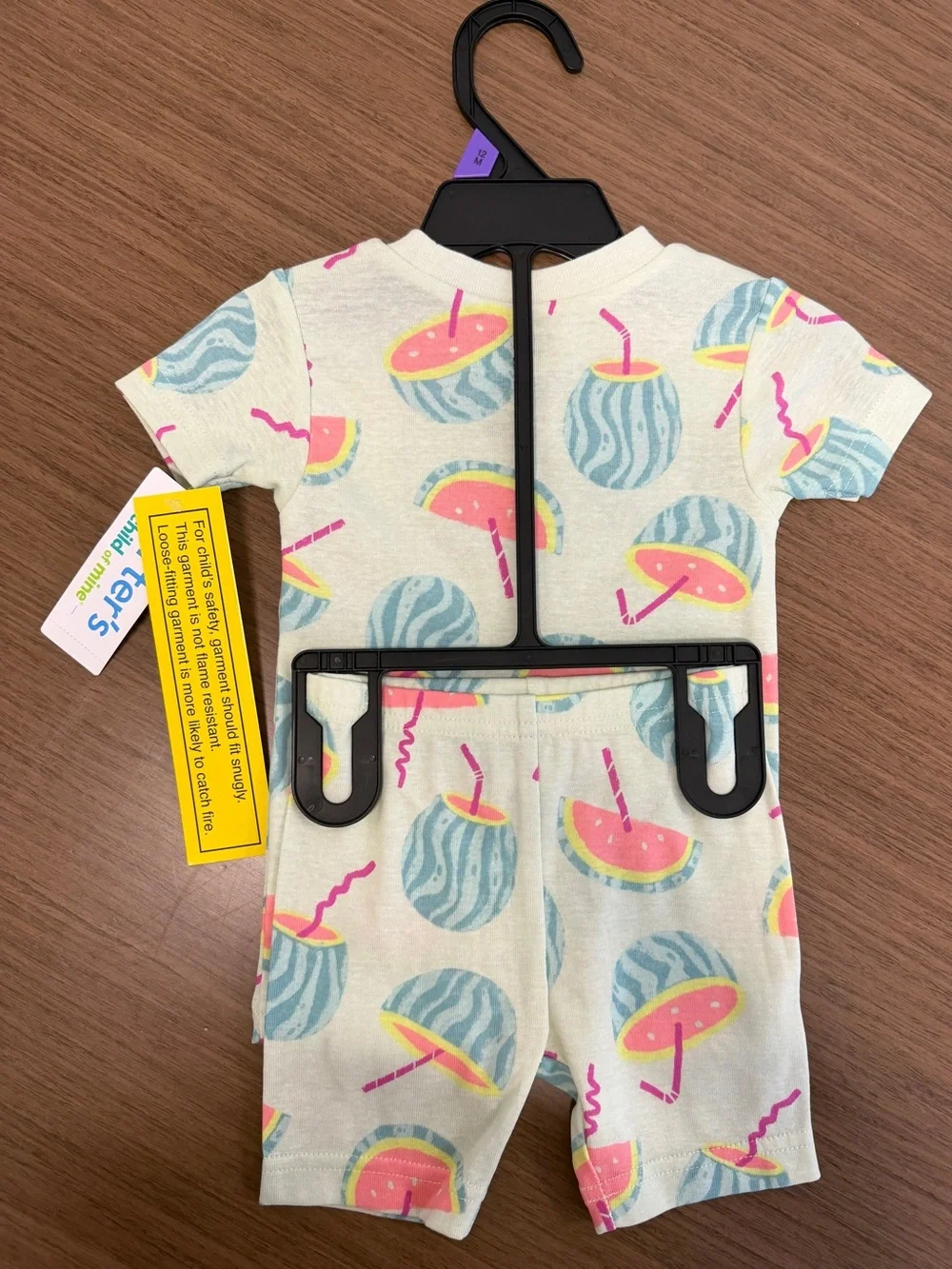 NWT - Carter's Child of Mine Toddler WATERMELON Pajama Set (12 months)